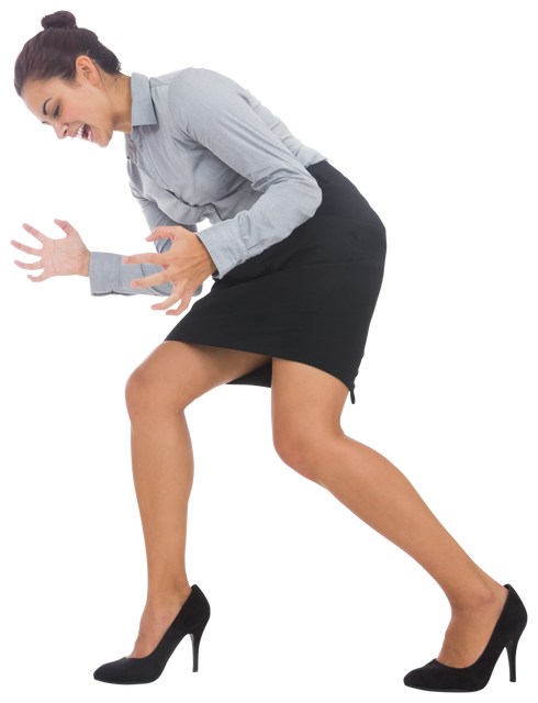 Furious Hispanic Businesswoman Screaming on Transparent Background - Download Free Stock Videos Pikwizard.com