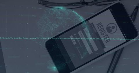 Digital Registration Concept with Financial Data on Smartphone - Download Free Stock Images Pikwizard.com