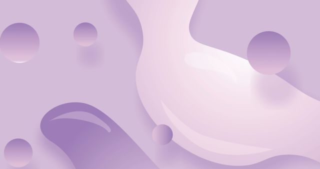 Abstract Shapes and Icons on Purple Background - Download Free Stock Images Pikwizard.com