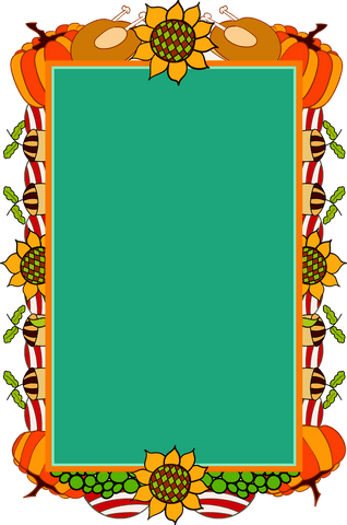 transparent colorful autumn frame with pumpkin and sunflower design - Download Free Stock Videos Pikwizard.com