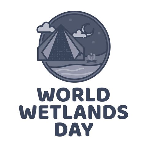 world wetlands day emblem highlighting aquatic ecosystem conservation - Download Free Stock Templates Pikwizard.com