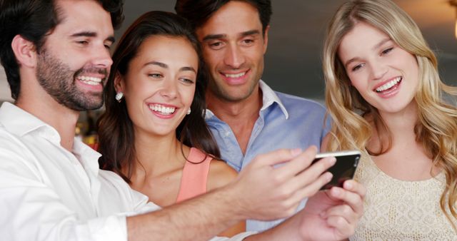 Group of Friends Enjoying Together and Taking Selfies - Download Free Stock Images Pikwizard.com