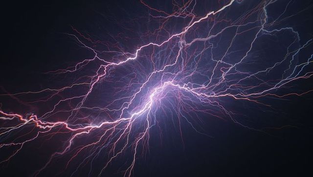 Chaotic electric arcs simulating dynamic abstract energy