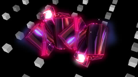 Mesmerizing Crystal Animation with Geometric Patterns