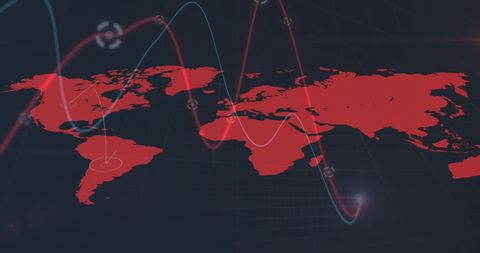 Global Data Visualization with World Map and Analytics - Download Free Stock Images Pikwizard.com