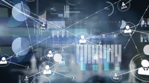 Network Connections Digital Data Integration Concept