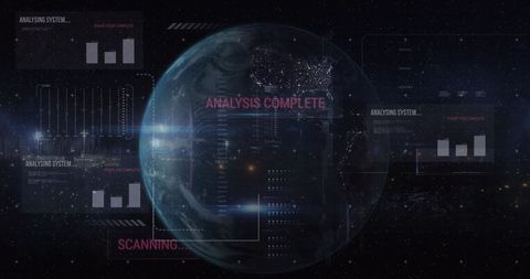Futuristic Global Data Analysis with Holographic Display - Download Free Stock Images Pikwizard.com