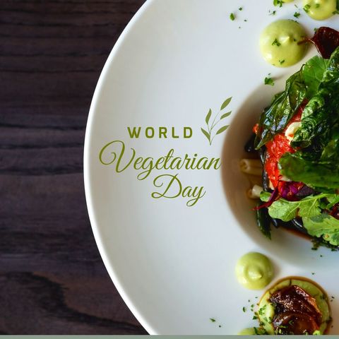 world vegetarian day celebration with fresh pasta dish - Download Free Stock Templates Pikwizard.com