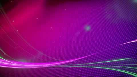 Vivid Purple Digital Light Trails with Dotted Matrix