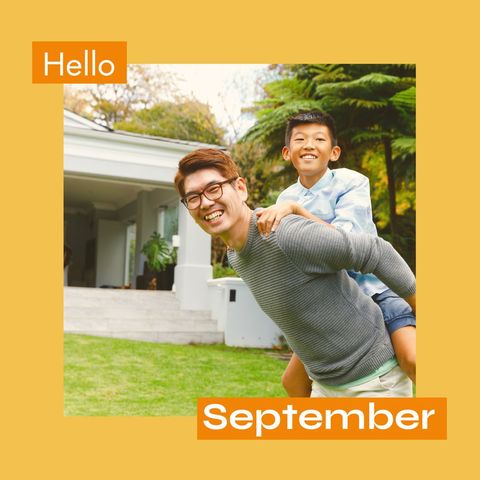 Joyful Father and Son Outdoor Bonding in September - Download Free Stock Templates Pikwizard.com