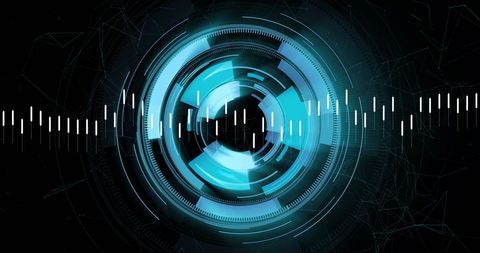Abstract Finance Data Visualization with Digital Scope - Download Free Stock Images Pikwizard.com