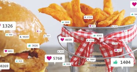 Creative Food Presentation with Social Media Influences