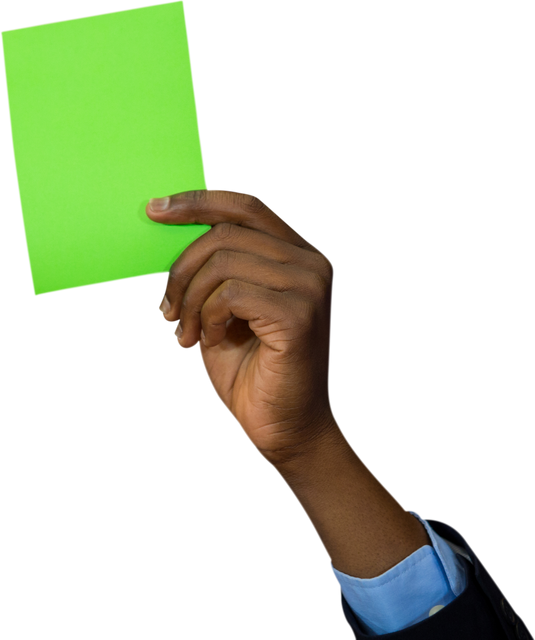 Hand Holding Green Paddle, Transparent Background - Download Free Stock Videos Pikwizard.com