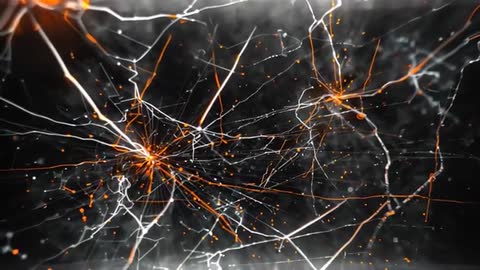 Futuristic AI Connections: Web of Digital Sparks