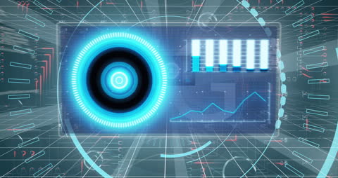 Futuristic Data Processing with 5G Technology Display