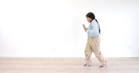 Energetic African American Girl Practicing Dance Moves Indoors - Download Free Stock Images Pikwizard.com