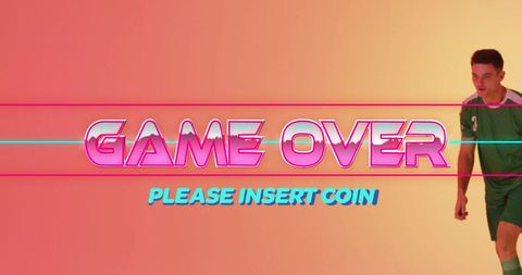 Game Over Screen with Retro Arcade Theme and Runner - Download Free Stock Images Pikwizard.com