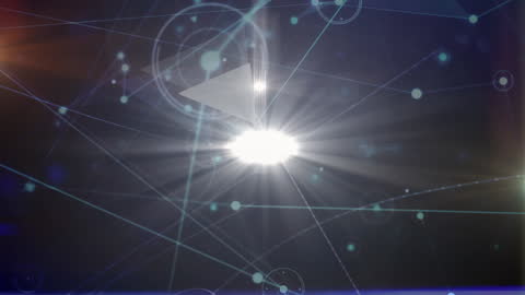 Digital Network Connectivity with Glowing Connections