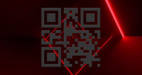innovative qr code with red neon digital backdrop - Download Free Stock Images Pikwizard.com