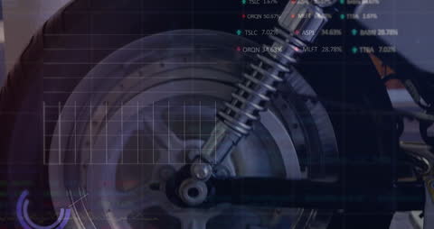 Futuristic Interface with Escalator in Motion