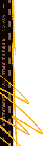 filmstrip with dynamic yellow strokes on transparent background - Download Free Stock Videos Pikwizard.com