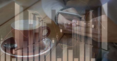Technology and Finance Merging with Smartphone Analytics - Download Free Stock Images Pikwizard.com