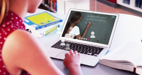 Online Learning Student Virtual Classroom Interaction - Download Free Stock Images Pikwizard.com