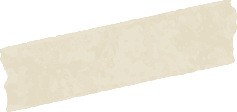 Torn beige masking tape on transparent background with jagged edges