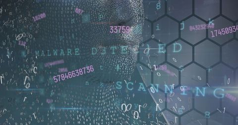 Digital Human and Data Encryption Interface - Download Free Stock Images Pikwizard.com