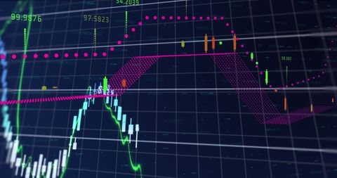 Dynamic Digital Market Analysis with Holographic Data - Download Free Stock Images Pikwizard.com