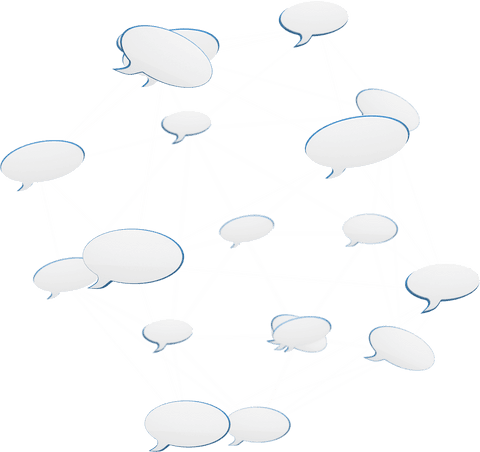Speech Bubble Network on Transparent Background with Connectivity Theme - Download Free Stock Videos Pikwizard.com