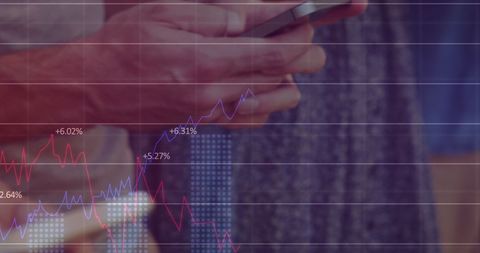 Analyzing Data with Smartphone: Leading and Lagging Trends - Download Free Stock Images Pikwizard.com