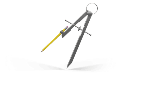 transparent drawing compass with pencil for technical design - Download Free Stock Videos Pikwizard.com