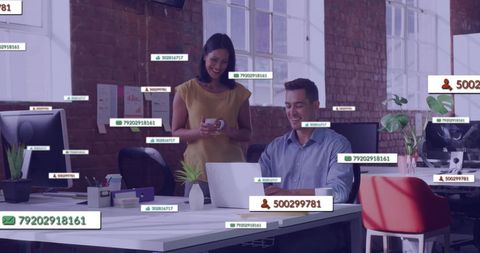 Diverse Business Team Engaging with Social Media Concepts in Office - Download Free Stock Images Pikwizard.com