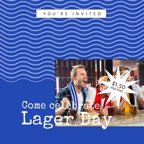 celebrate lager day with friends at a tavern - Download Free Stock Templates Pikwizard.com