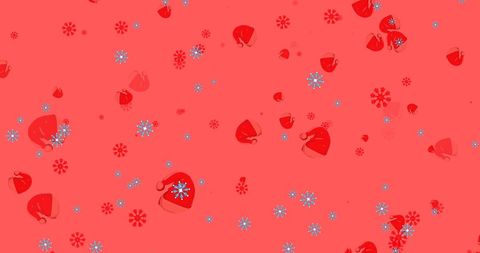 Festive Red and Snowy Christmas Background for Holiday Celebrations - Download Free Stock Images Pikwizard.com