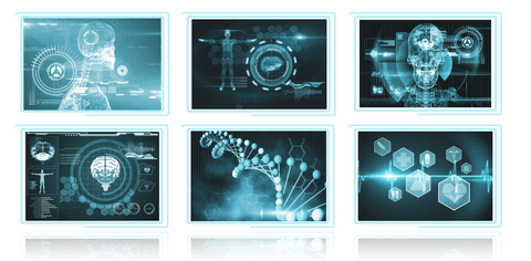 Futuristic Medical Technology on Transparent Homo Asha Screens - Download Free Stock Videos Pikwizard.com