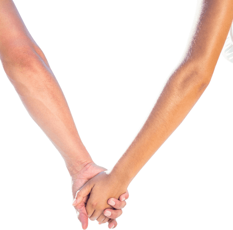 Couple Holding Hands on Transparent Background Showing Unity and Love - Download Free Stock Videos Pikwizard.com