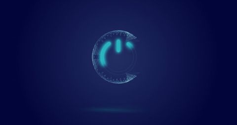Digital Power Button with Logging Elements on Blue Background - Download Free Stock Images Pikwizard.com