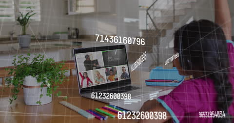 Diverse Students in Virtual Classroom with Emerging Data Animation