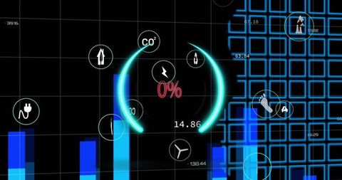 Sustainable Emissions Concept with Global Data Visualization