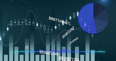 Modern Finance Analytics with Digital Charts and Data - Download Free Stock Images Pikwizard.com