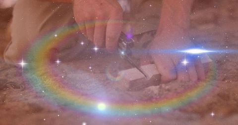 Artisan hands engaged in precision woodworking within a workshop