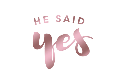 transparent wedding proposal concept 'he said yes' vector design - Download Free Stock Videos Pikwizard.com