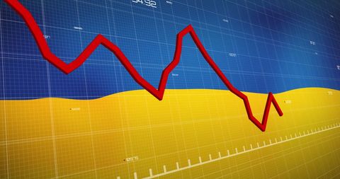 Ukraine Crisis Economic Downturn Illustrated by Financial Graph - Download Free Stock Images Pikwizard.com