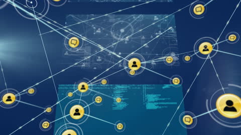 Conceptual Networking Animation with Digital Icons