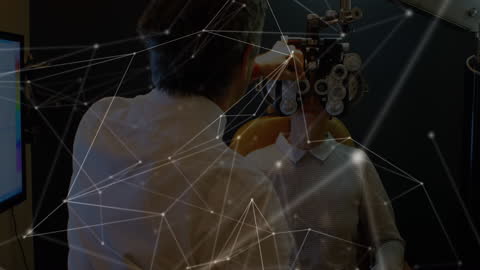 Eye Examining with Digital Networking Overlay Concept