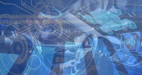 Futuristic Car Technology Interface with Driver Interaction - Download Free Stock Images Pikwizard.com