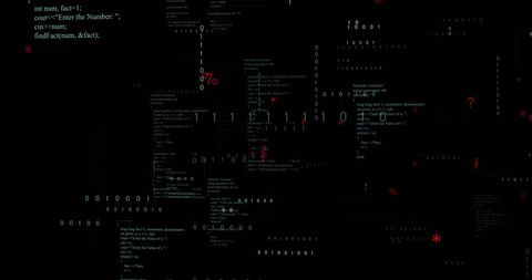 Abstract Binary Code and Data Processing Background - Download Free Stock Images Pikwizard.com