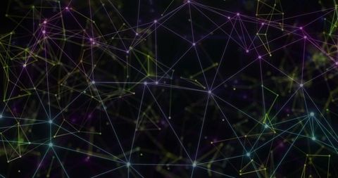Abstract Futuristic Neural Network with Ethereal Lights - Download Free Stock Images Pikwizard.com